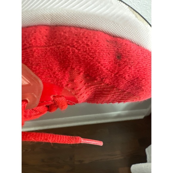 Adidas Youth Running Shoes Red Comfort Athletic Sneakers - Picture 7 of 8